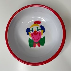 VINTAGE Small Fry Originals K-5 Clown Bowl Taiwan Plastic Collectible Bowl
